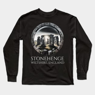 Stonehenge - England - Ancient Prehistoric Stone Age Long Sleeve T-Shirt